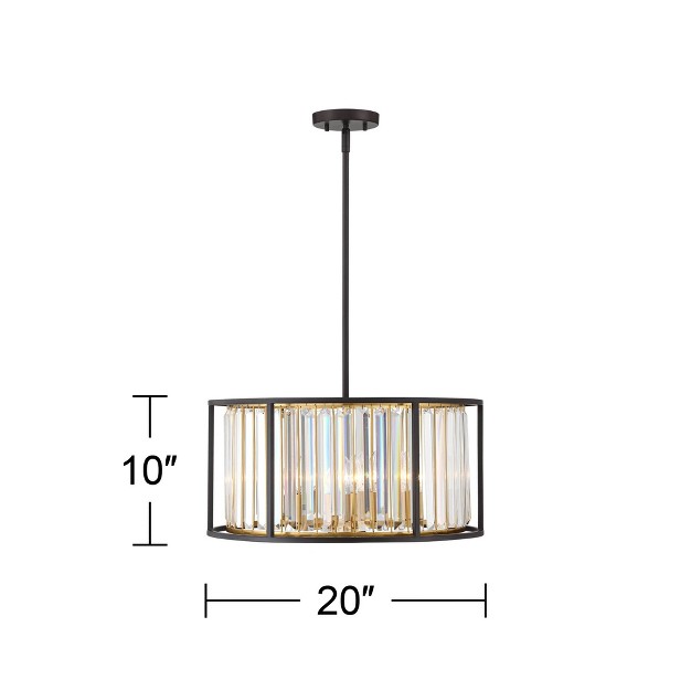 Wide Modern Crystal 5 light Fixture For Dining Room House Kitchen Island Entryway