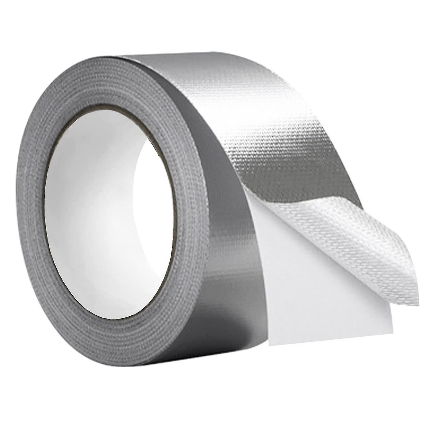 Glass Fiber Cloth Aluminum Foil Tape (5.9mil Thick)， High Temperature Insulation Adhesive Metal Duc