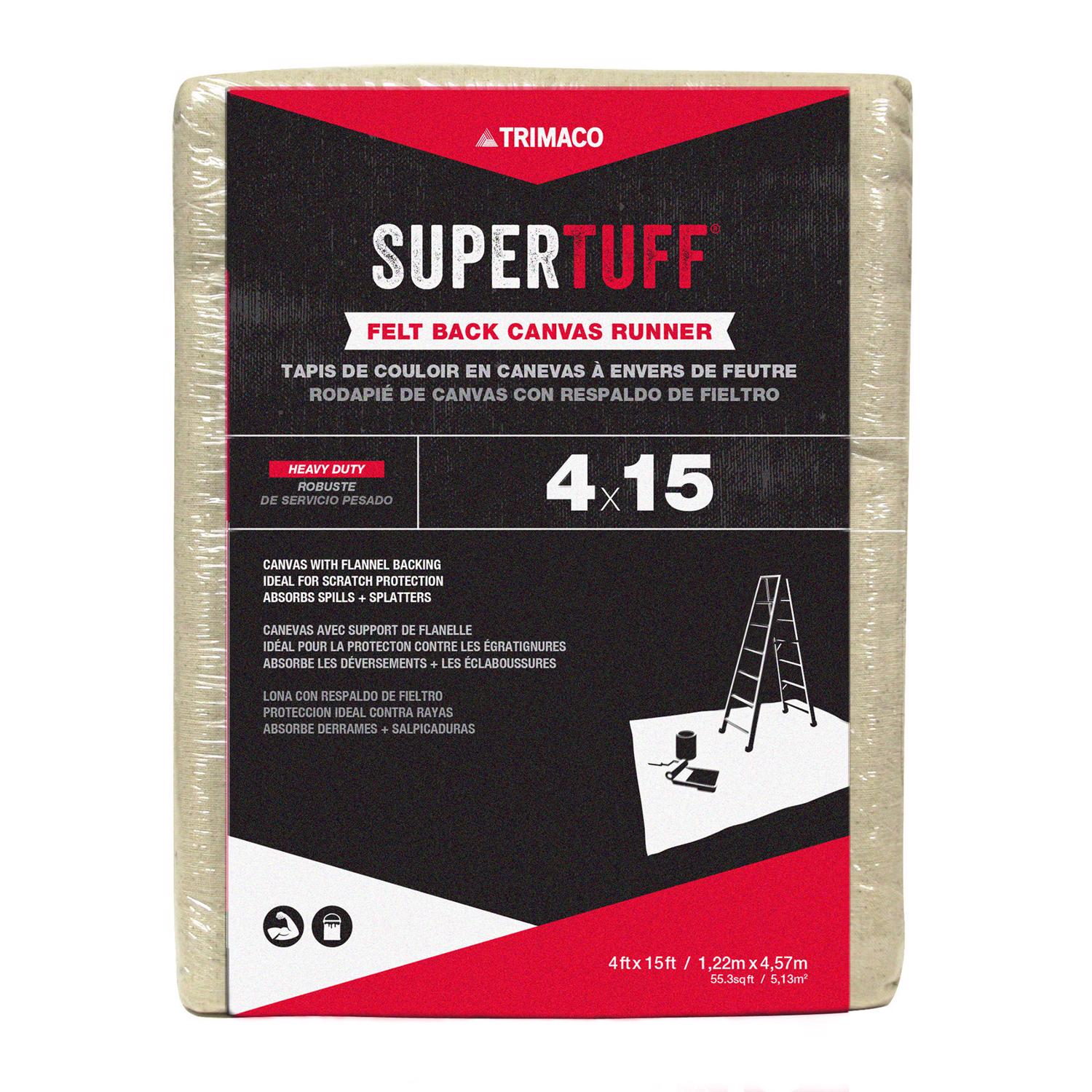 SuperTuff 4 ft. W X 15 ft. L Canvas/Felt Runner 1 pk