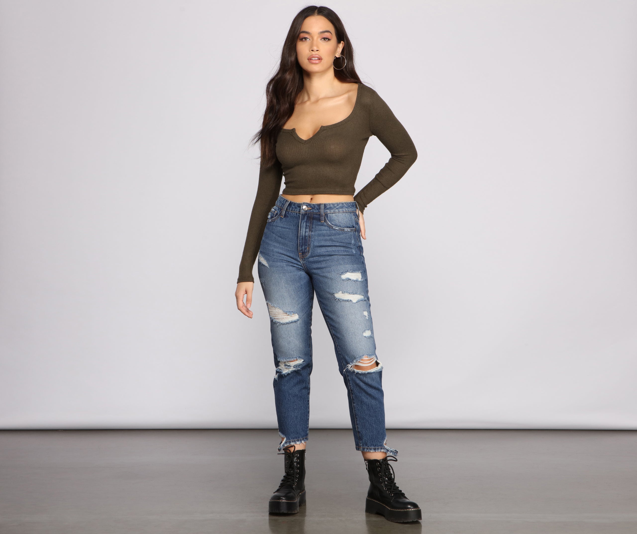 Must-Have Ribbed Knit Crop Top