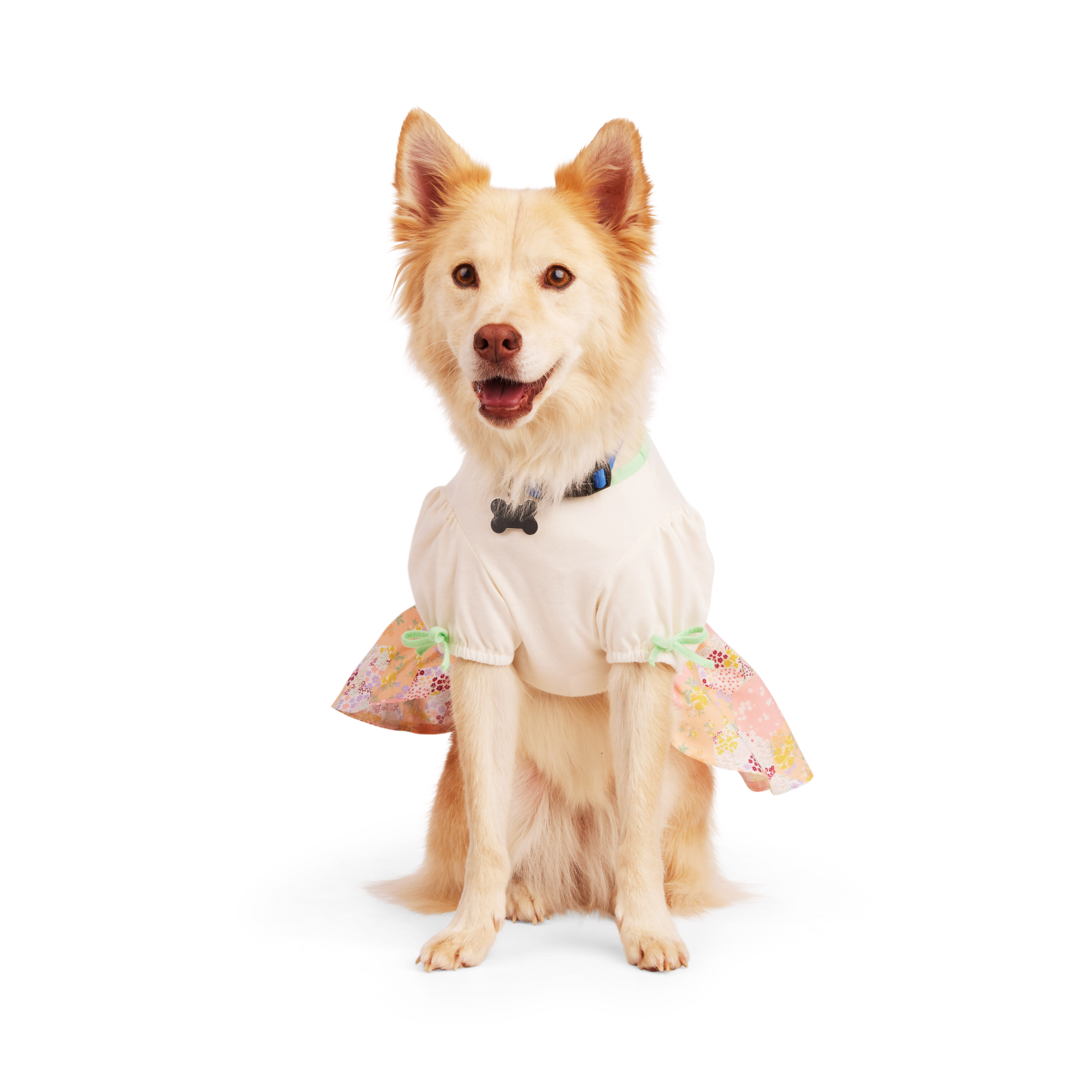 YOULY Floral Tee Dress for Dogs， XX-Small