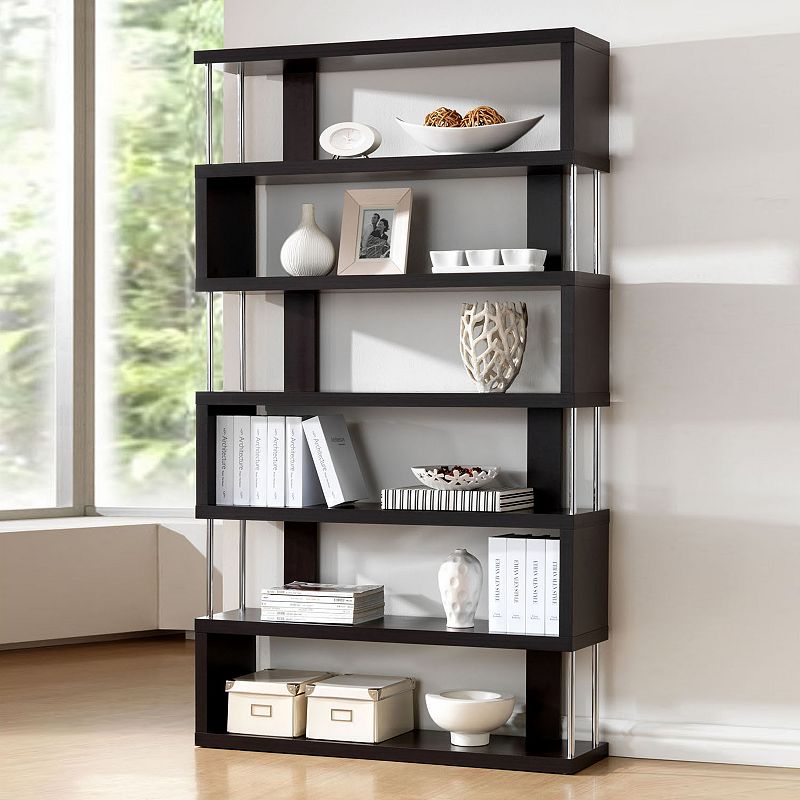 Baxton Studio Barnes 6-Shelf Bookcase