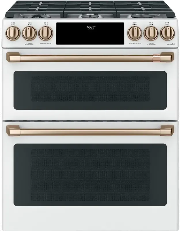 Cafe Double Oven Dual Fuel Range C2S950P4MW2