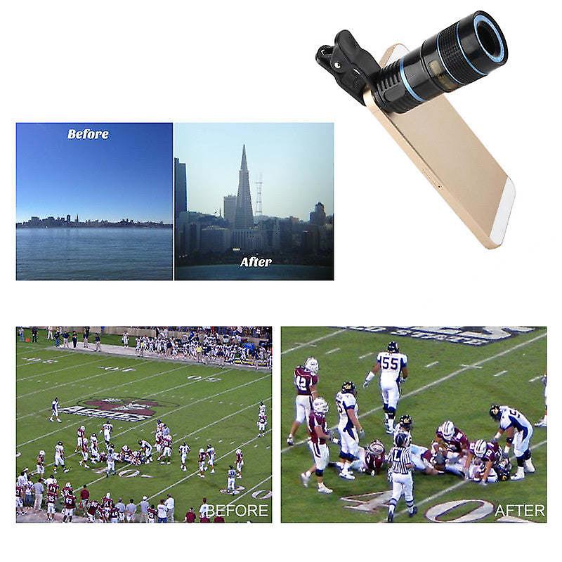 Telephoto Pro Clear Image Lens Zooms 8 Times Closer! For All Smart Phones and Tablets With Camera