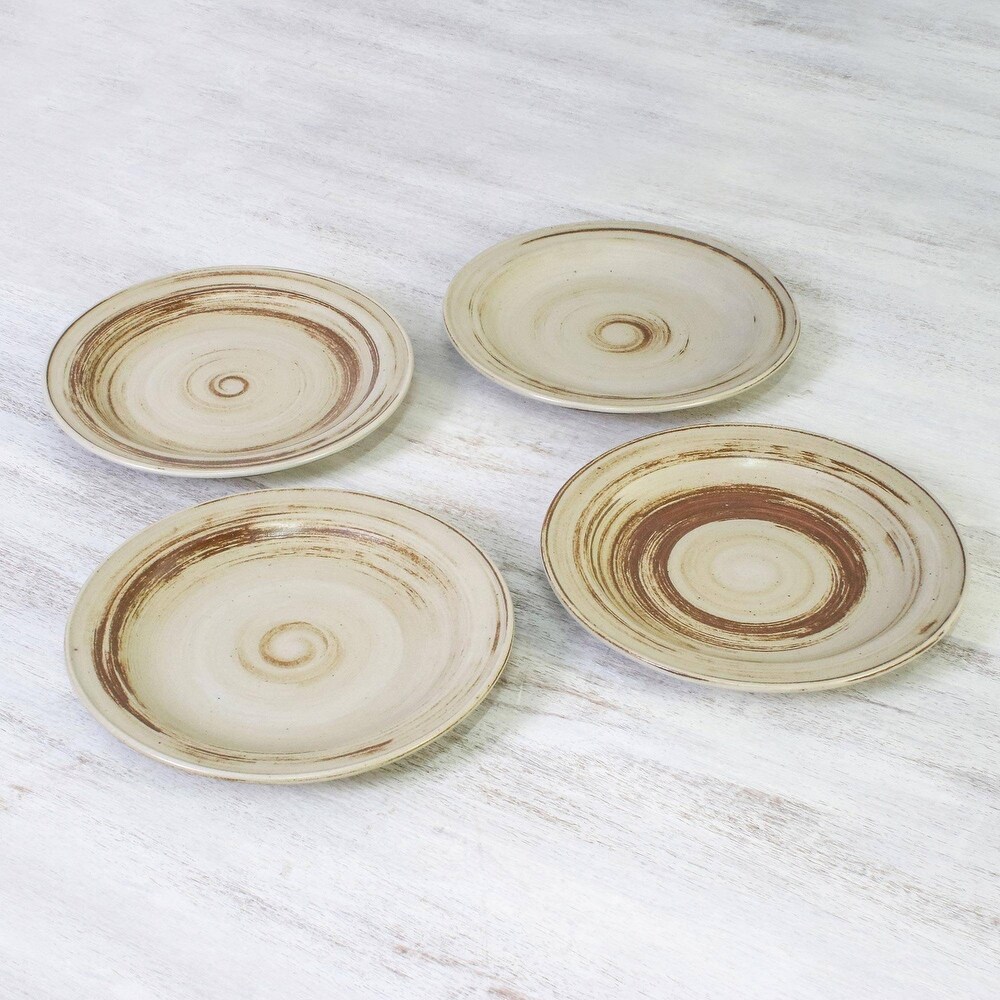 Handmade Typhoon Ceramic dinner plates (Thailand)