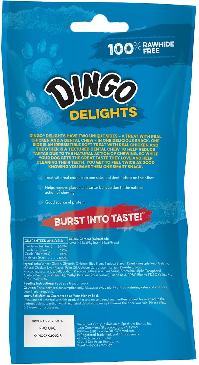 Dingo Delights Dental Dog Treats     