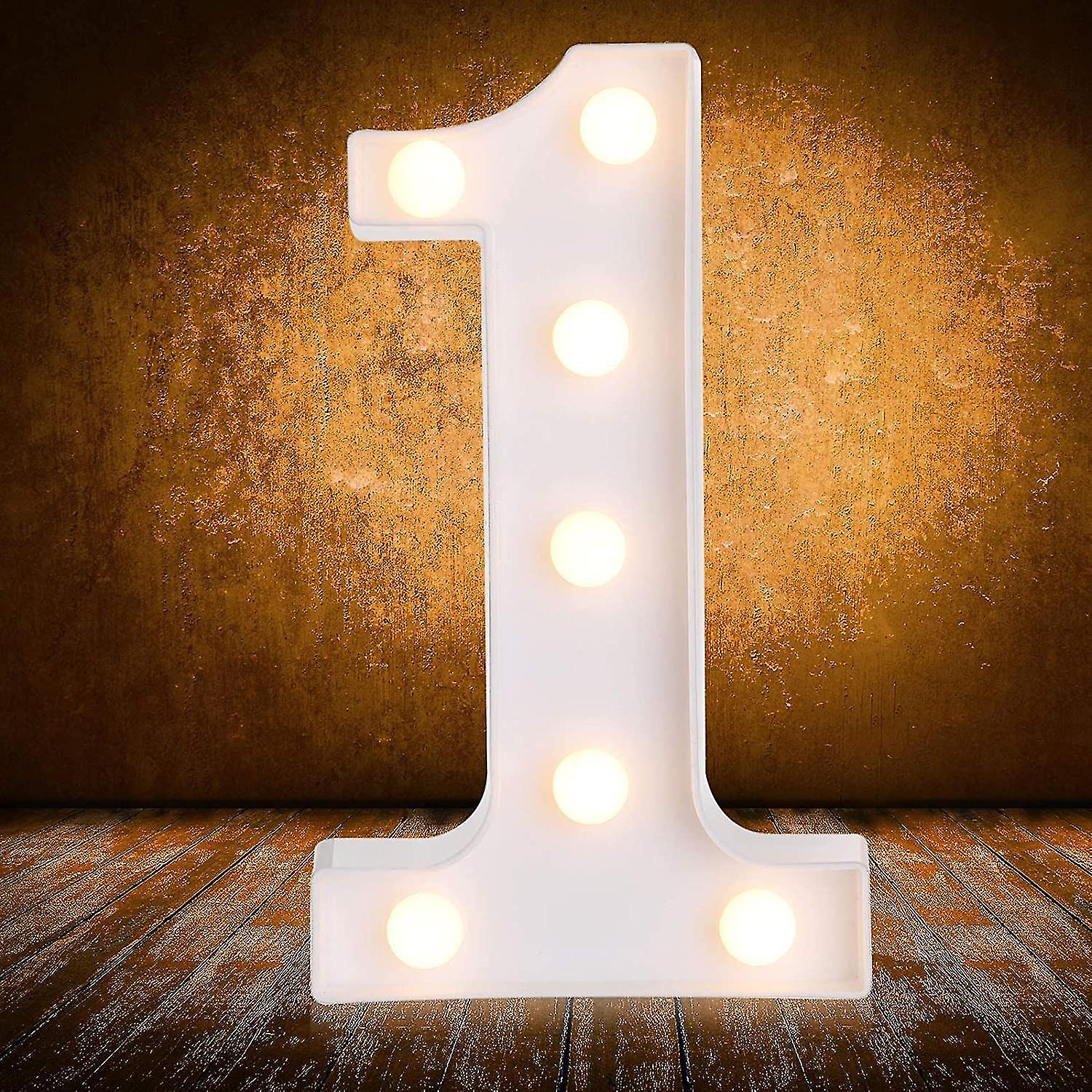 Led Letters Numbers Marquee Lights 26 Alphabet 0-9 Numbers Decorative Lamps With Wireless Remote Control For Christmas New Year Valentine Wedding