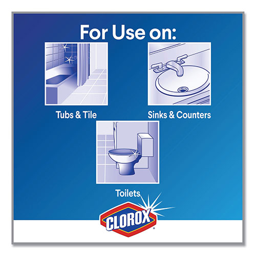 Clorox Disinfecting Bathroom Foamer with Bleach ? Original | Spray， 30 fl oz (0.9 quart)， Clear | CLO30614