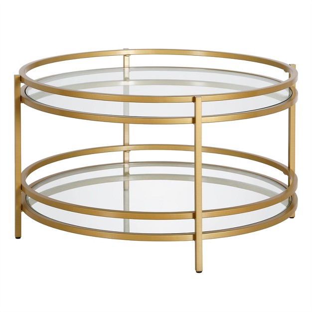 32 Inches Gold Coffee Table Henn amp hart