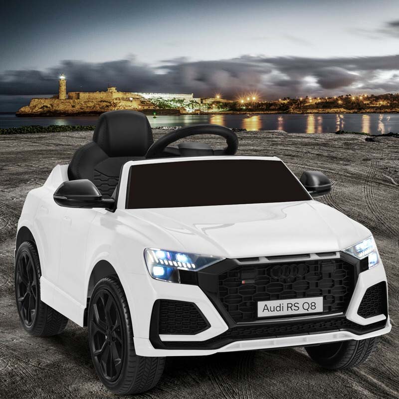 12V Licensed Audi Q8 Kids Ride On Car, Battery Powered 4 Wheeler Riding Toy Car with Remote Control