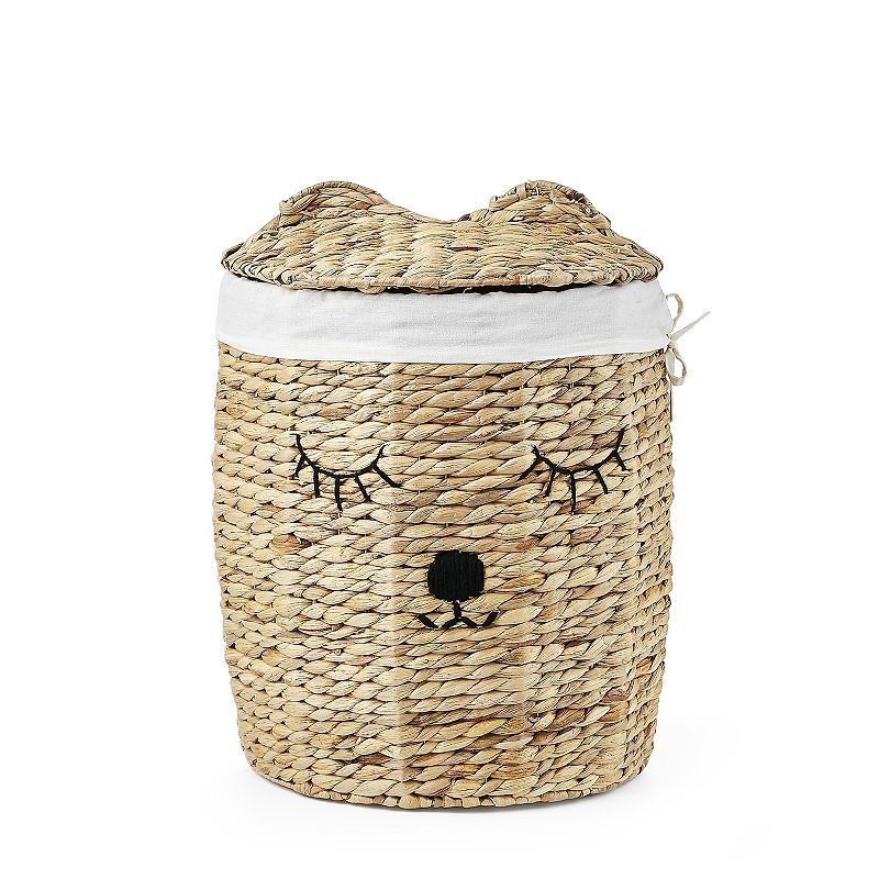 Saddle River Water Hyacinth Round Bear 4-pc. Hamper Set