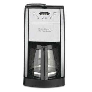 Cuisinart Grind and Brew 12-Cup Automatic Black Drip Coffee Maker with Built-In Grinder DGB-550BKP1