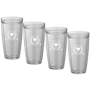 Kraftware Kasualware Golf 22 oz. Doublewall Tall Tumbler (Set of 4) 89024