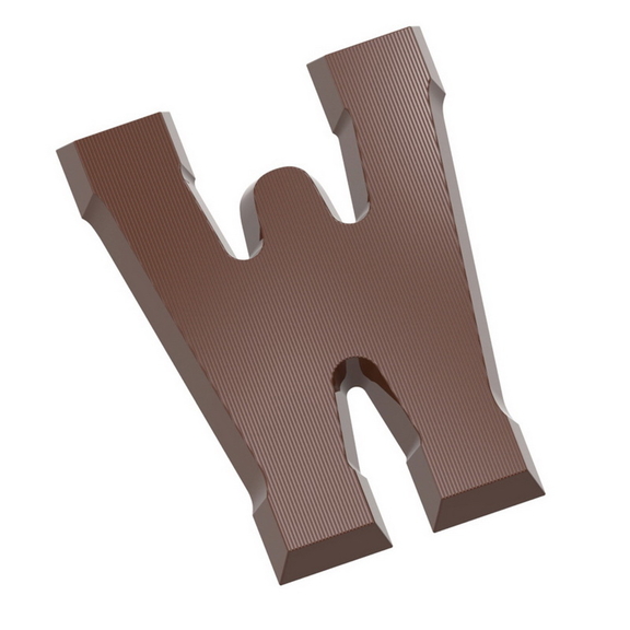 Chocolate World CW1722 Chocolate mould letter W 20...