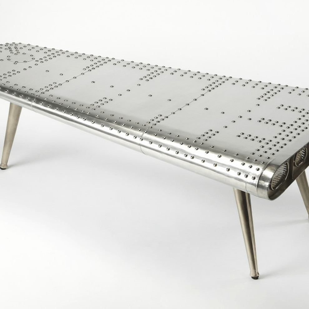 Aviator Coffee Table   Industrial   Coffee Tables   by HomeRoots  Houzz