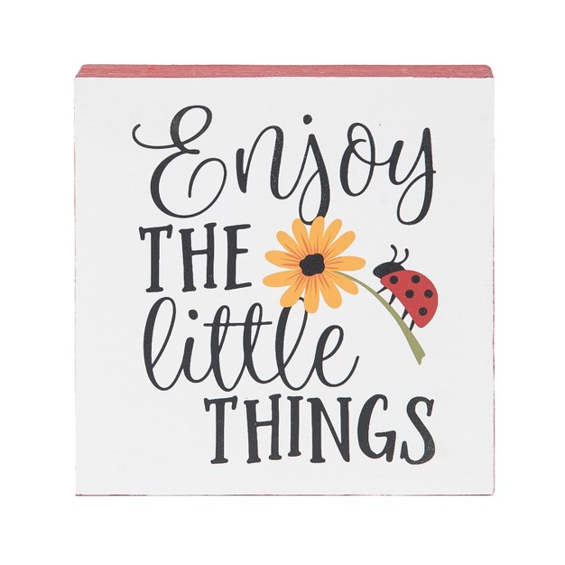 C amp f Home Little Things Ladybug Shelf Block