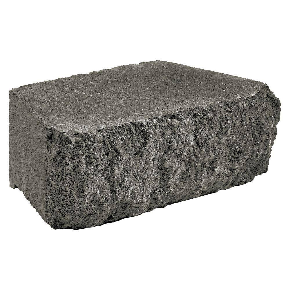 Anchor Carlton 3 in. x 10 in. x 6 in. Charcoal Concrete Retaining Wall Block (192- Piece Pallet) 12051055