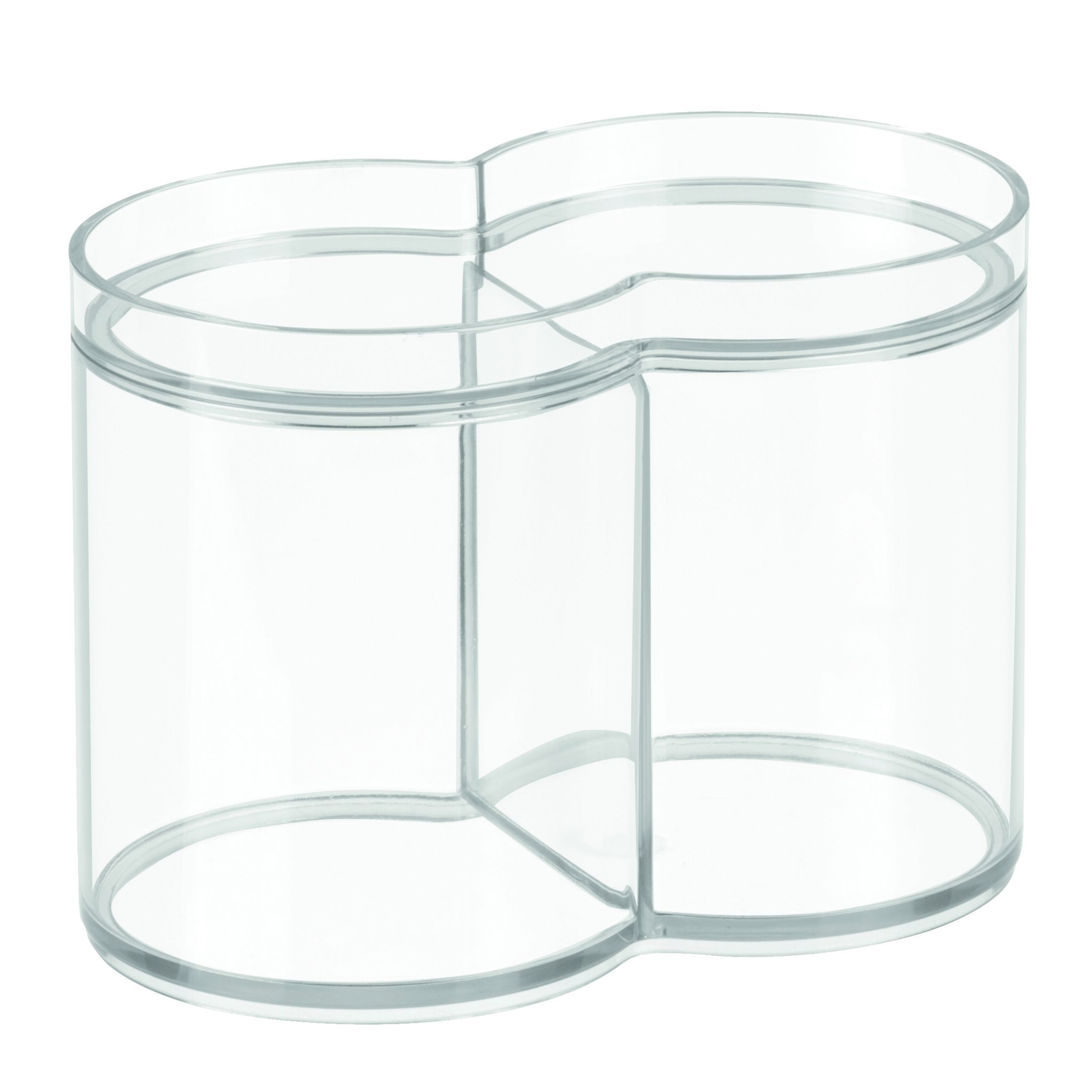 iDesign Clarity Clear Plastic Dual Canister