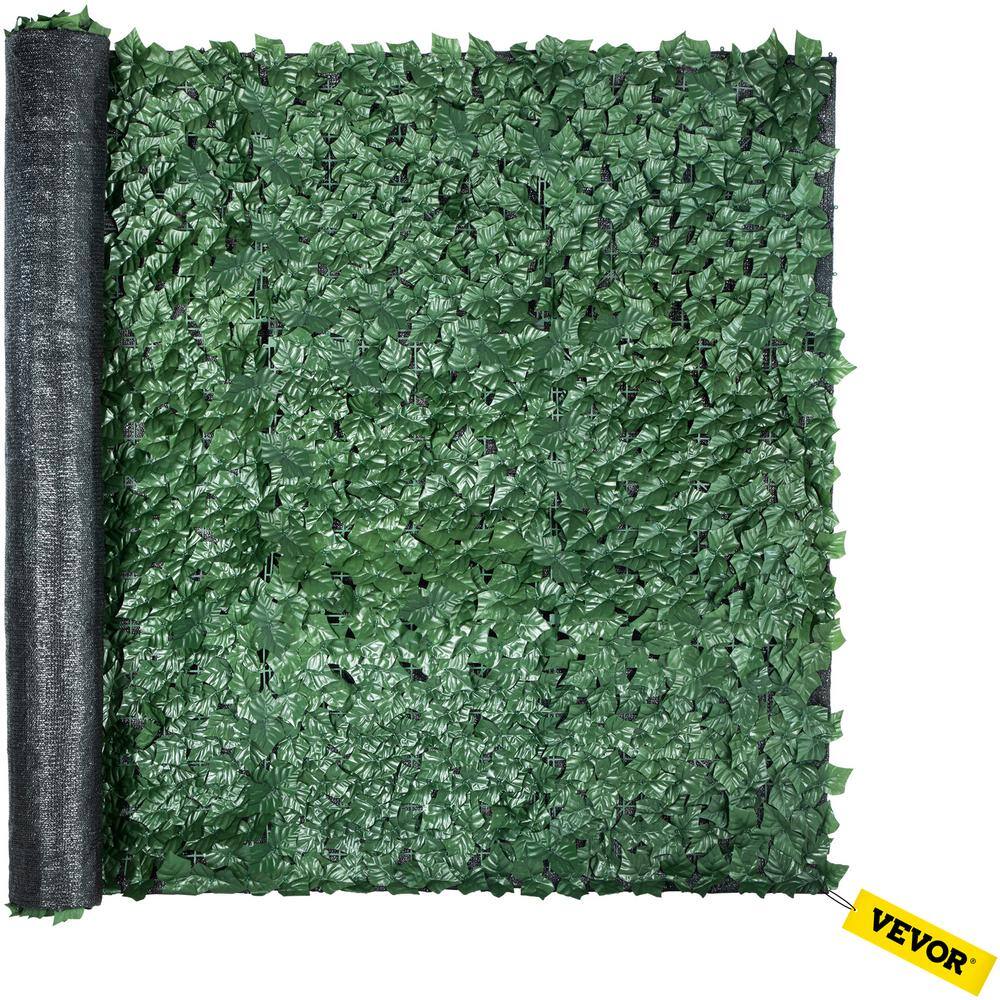 VEVOR 59 in. x 118 in. Faux Leaf Artificial Hedges 3-Layers Greenery Leaves Panel Ivy Privacy Fence Screen for Garden RZZWWLYC59118QV5NV0