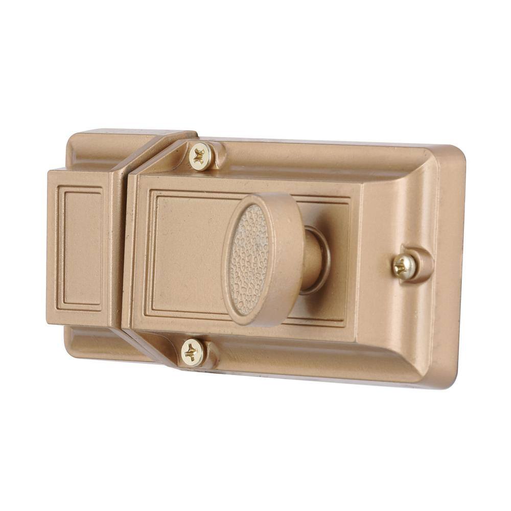 Prime-Line Single Cylinder Rim Deadlatch Diecast Brass U 9956