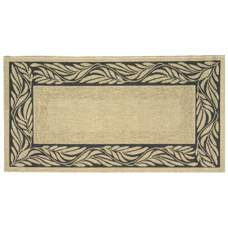 Safavieh Courtyard Delicate Leaves Indoor Outdoor Rug