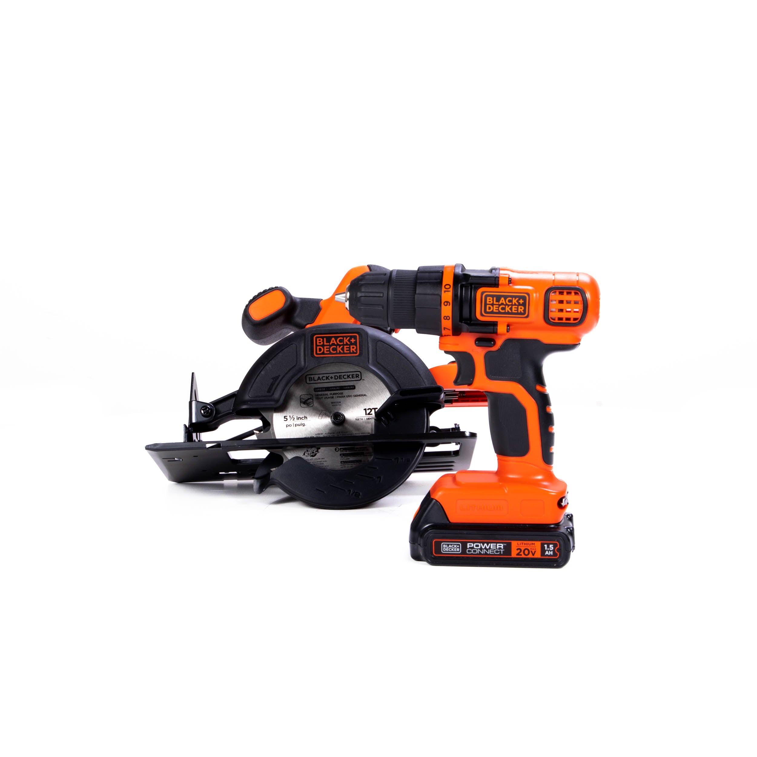 20V MAX* POWERCONNECT™ Cordless Drill/Driver + Circular Saw Combo Kit