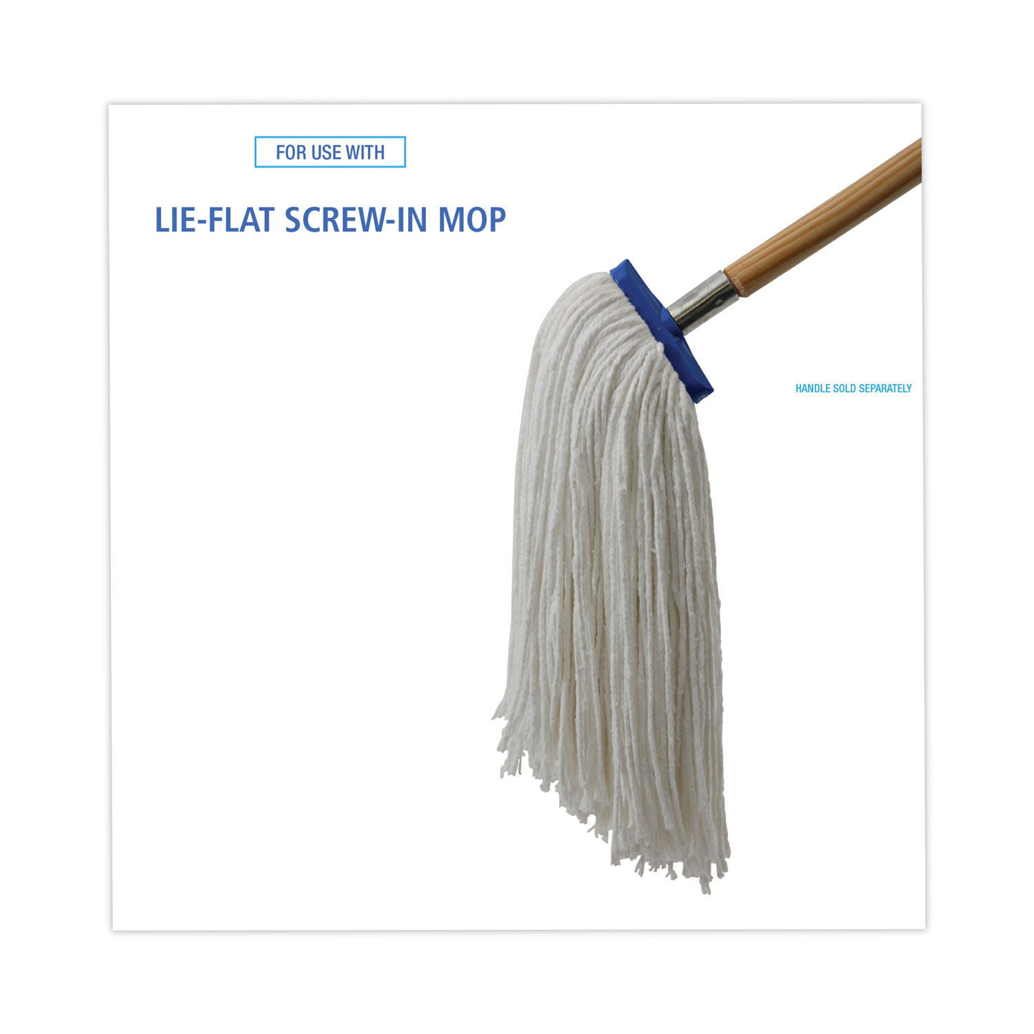 Cut-End Lie-Flat Wet Mop Head by Boardwalkandreg; BWK716REA