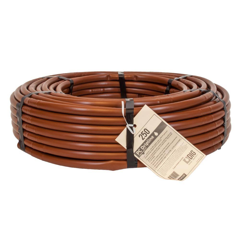 DIG 12 in. x 250 ft. 1-GPH Pressure Compensating Emitter Tubing with 18 in. Spacing B18250