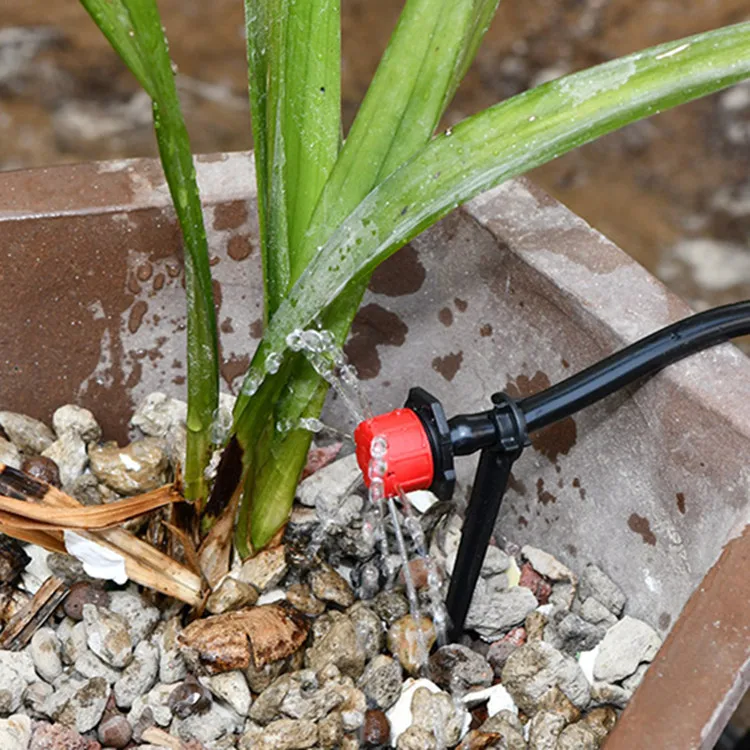 Agricultural Plastic Micro Adjustable Dripper Irrigation System Watering Sprinklers Garden Supplies