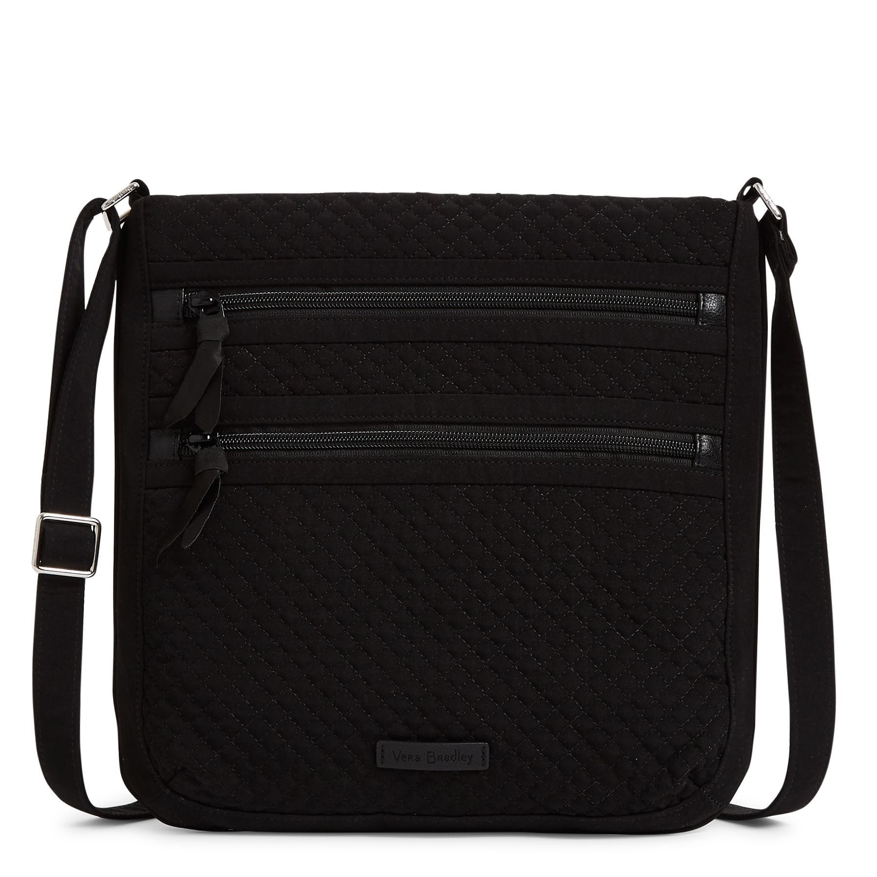 Triple Zip Hipster Crossbody Bag