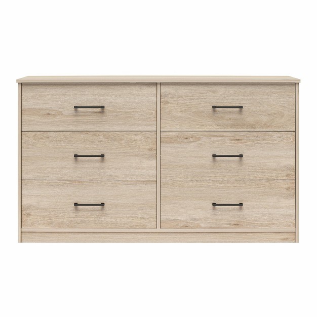 Ameriwood Home Brez Build Pearce Wide 6 Drawer Dresser