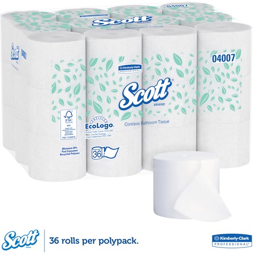 Scott Coreless Standard Roll Bathroom Tissue  KCC04007