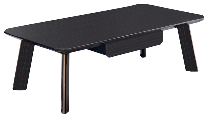 Modern Black and Rose Gold Coffee Table   Midcentury   Coffee Tables   by HomeRoots  Houzz