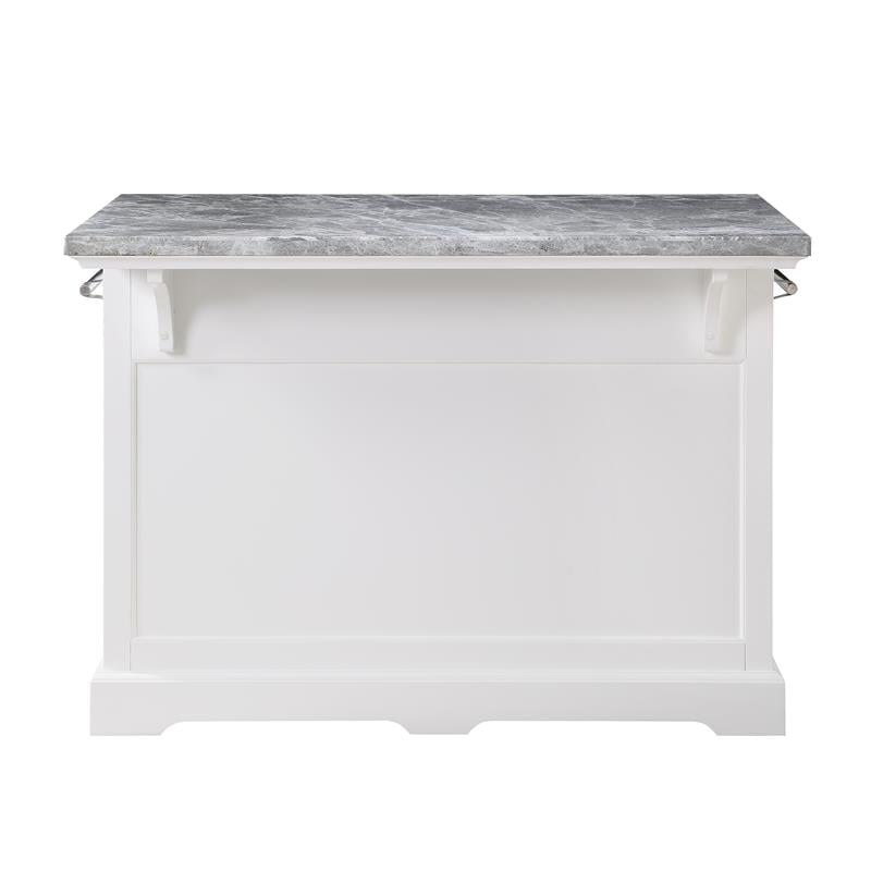 Steve Silver Zermatt White Kitchen Island