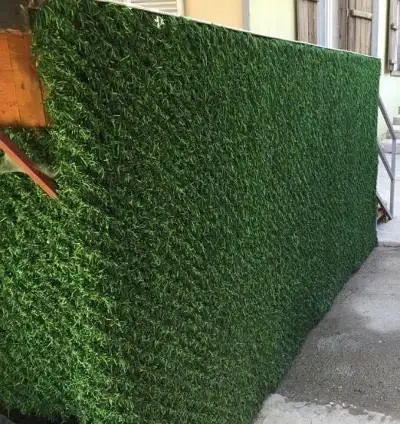 High quality European panel fence PVC garden fence decoration PVC artificial grass fence