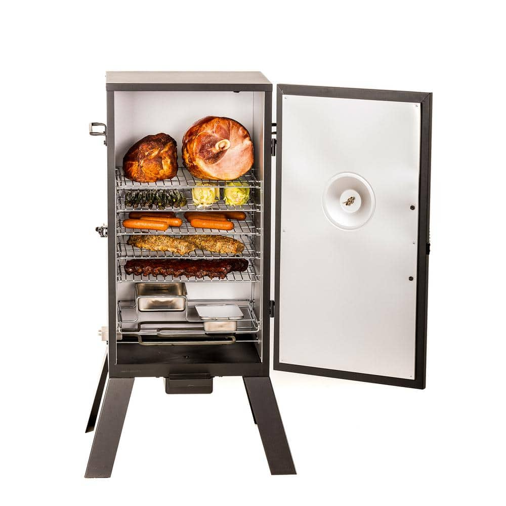 Masterbuilt 30 in. Analog Electric Smoker in Black with 3 Racks MB20070210