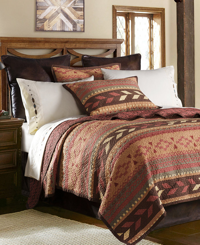 HiEnd Accents Broken Arrow 3 Pc Full Queen Quilt Set