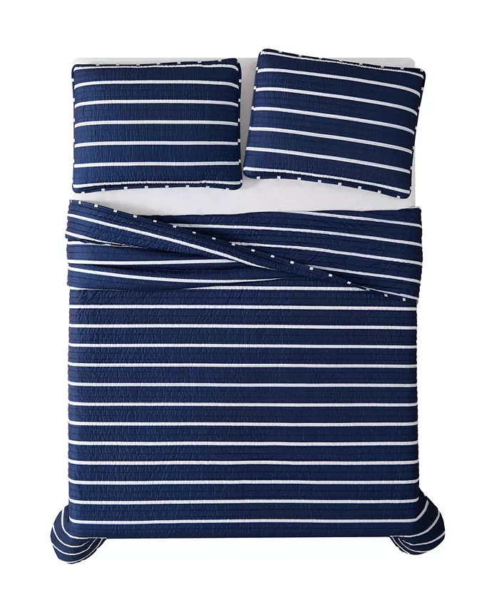 Truly Soft Maddow Stripe Full Queen Quilt Set