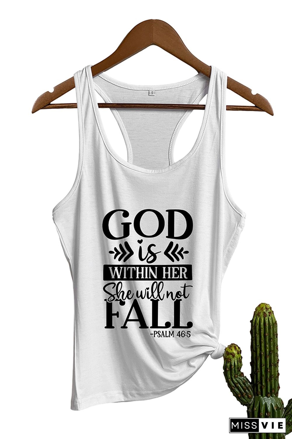 God is within her she will not fall Sleeveless Tank Top Wholesale