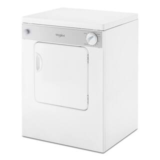 Whirlpool 3.4 cu. ft. 120-Volt White Compact Electric Vented Dryer with Flexible Installation LDR3822PQ