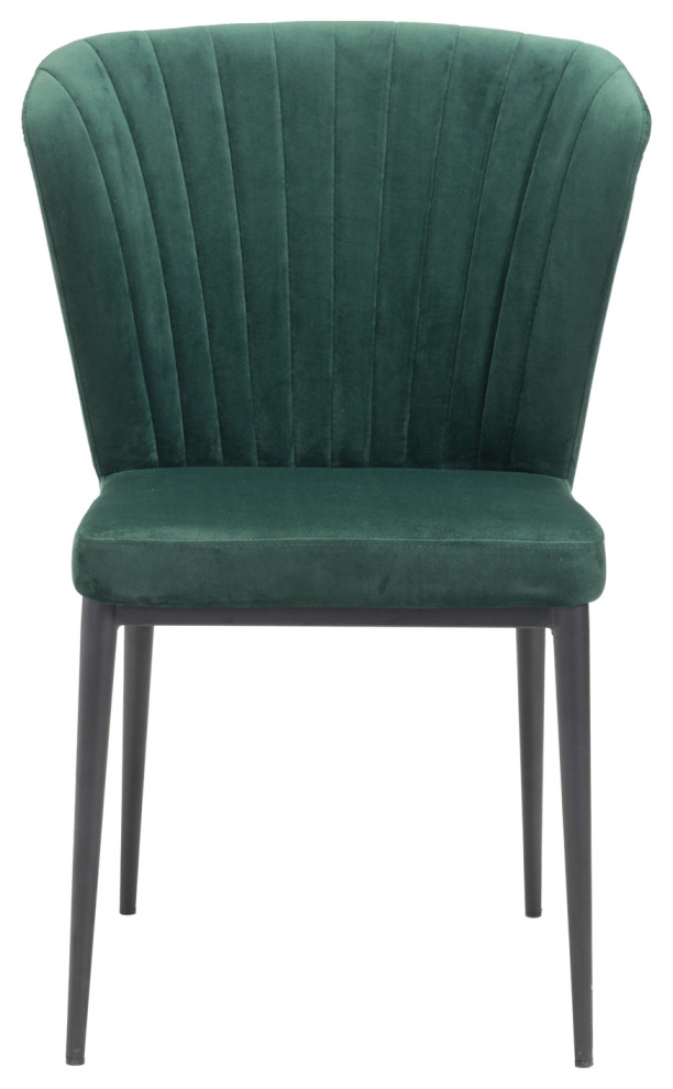 Contemporary Uphostered Tufted Dining Chair   Midcentury   Dining Chairs   by Plush Pod Decor  Houzz