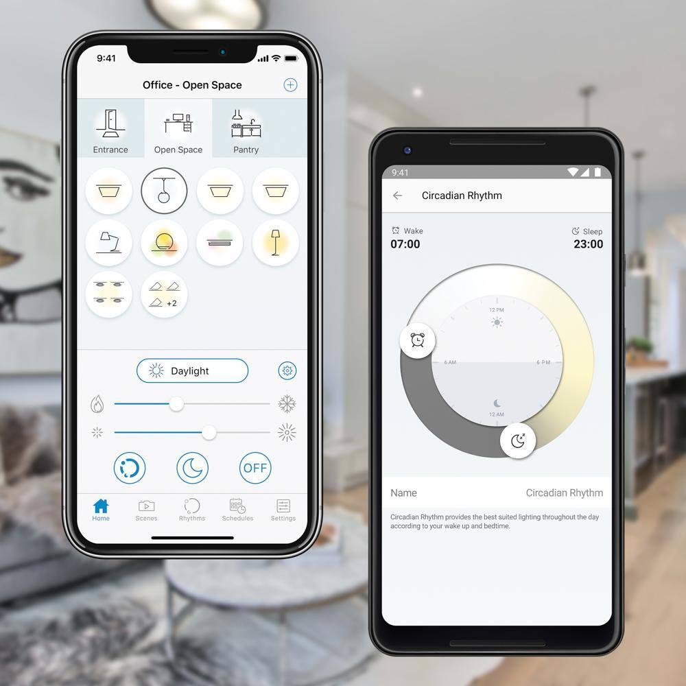 Liteline SPEX Lighting - Smart WIFI Connected by WIZ Specialty Room Controller Wall Switch Dimmer 4 Selectable Scenes Tunable SLWZ-SNC-01