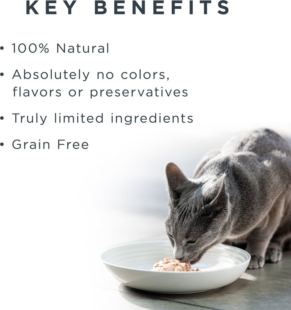 Reveal Natural Limited Ingredient Grain Free Chicken Breast and Duck in Broth Wet Cat Food， 2.47-oz， case of 24