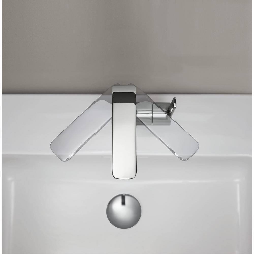 GROHE Lineare Single Hole Single-Handle Large Bathroom Faucet with Drain Assembly in StarLight Chrome 2382500A