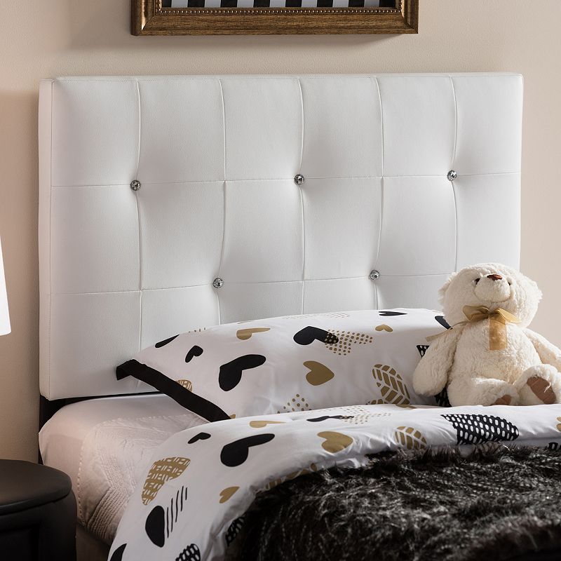 Baxton Studio Kirchem Faux Leather Twin Headboard