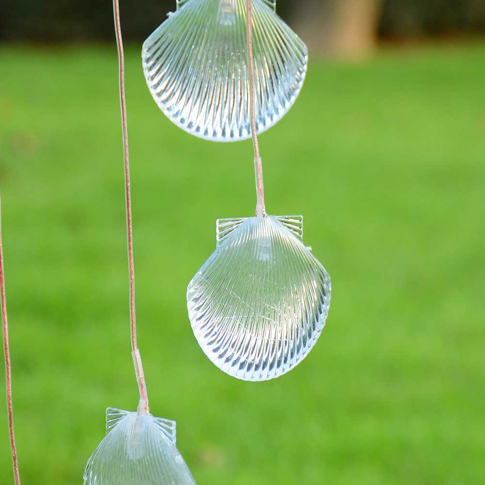 Yescom Solar LED Wind Chime Color Changing Decor Light Shell