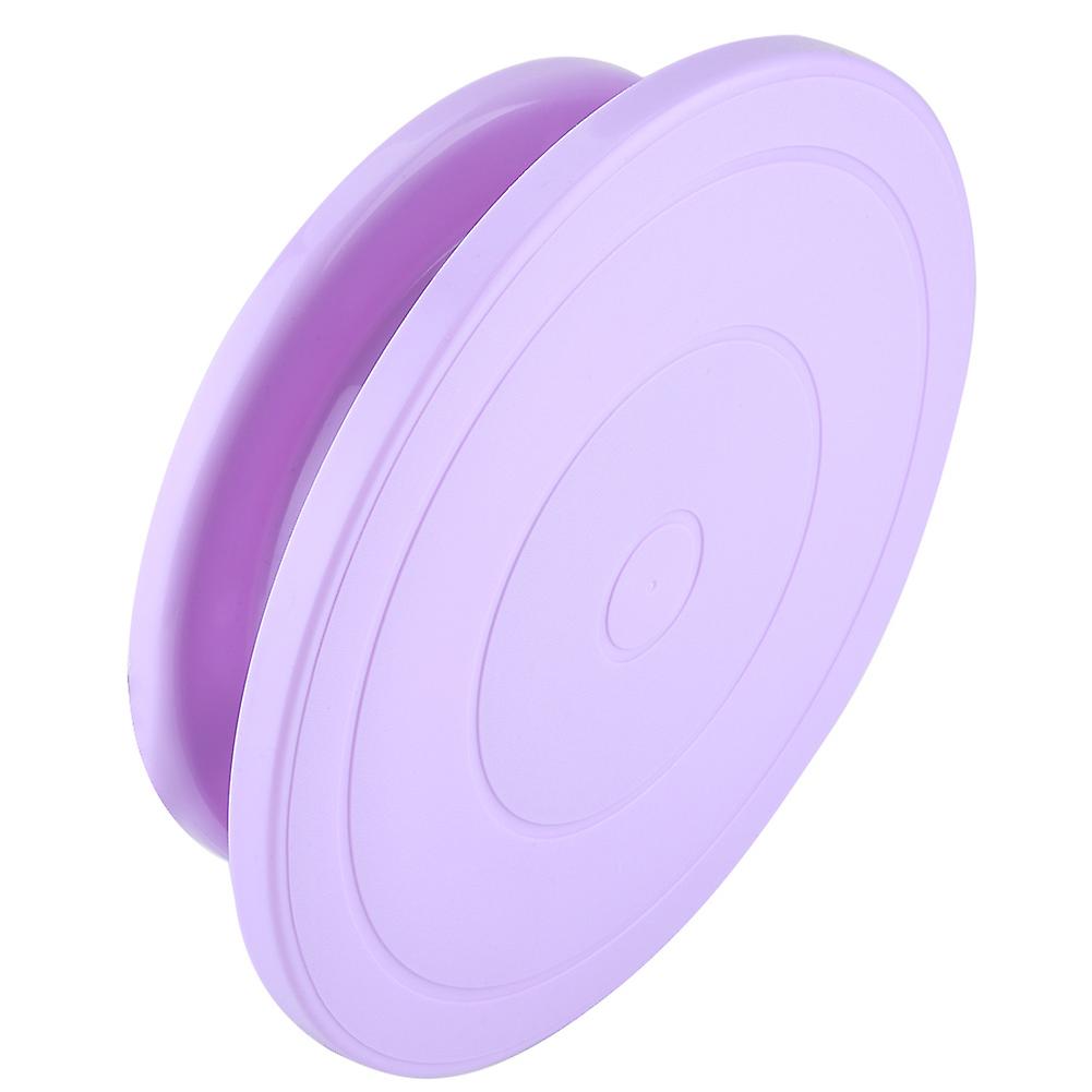 Cake Decorating Turntable Rotating Revolving Stand Pastry Baking Decoration Tool Set (Purple)