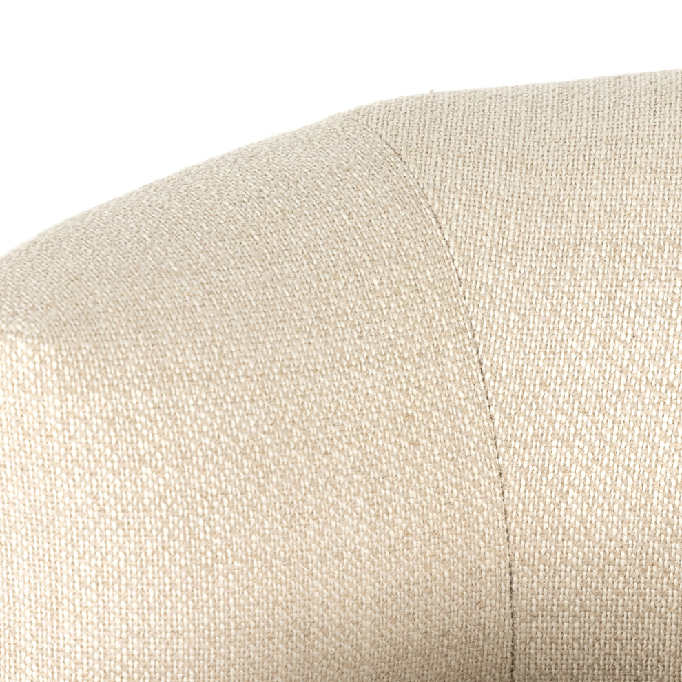 Carmela Swivel Chair  Irving Taupe   Midcentury   Armchairs And Accent Chairs   by Four Hands  Houzz