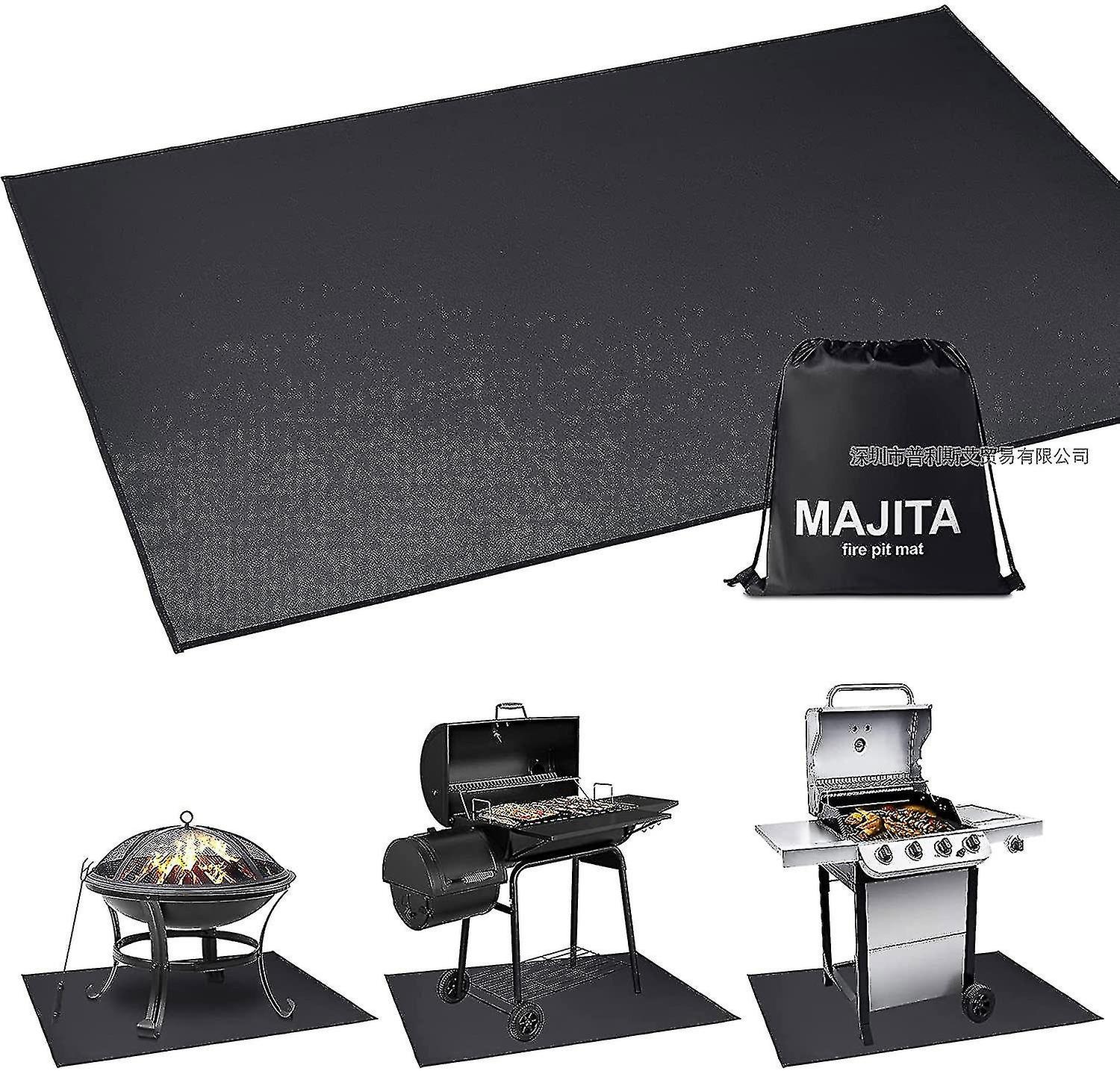 Outdoor Bbq Mat Fire Pit Mat Fireplace Fire Mat Multipurpose Insulated Flame Retardant Floor Mat Bbq