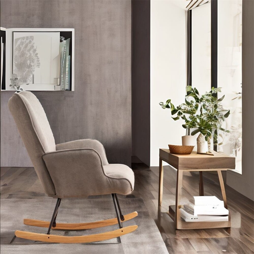 Simple Modern Style Rocking Chair for Living Room